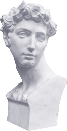 Копия головы скульптуры Джулиано Медичи работы Микеланджело